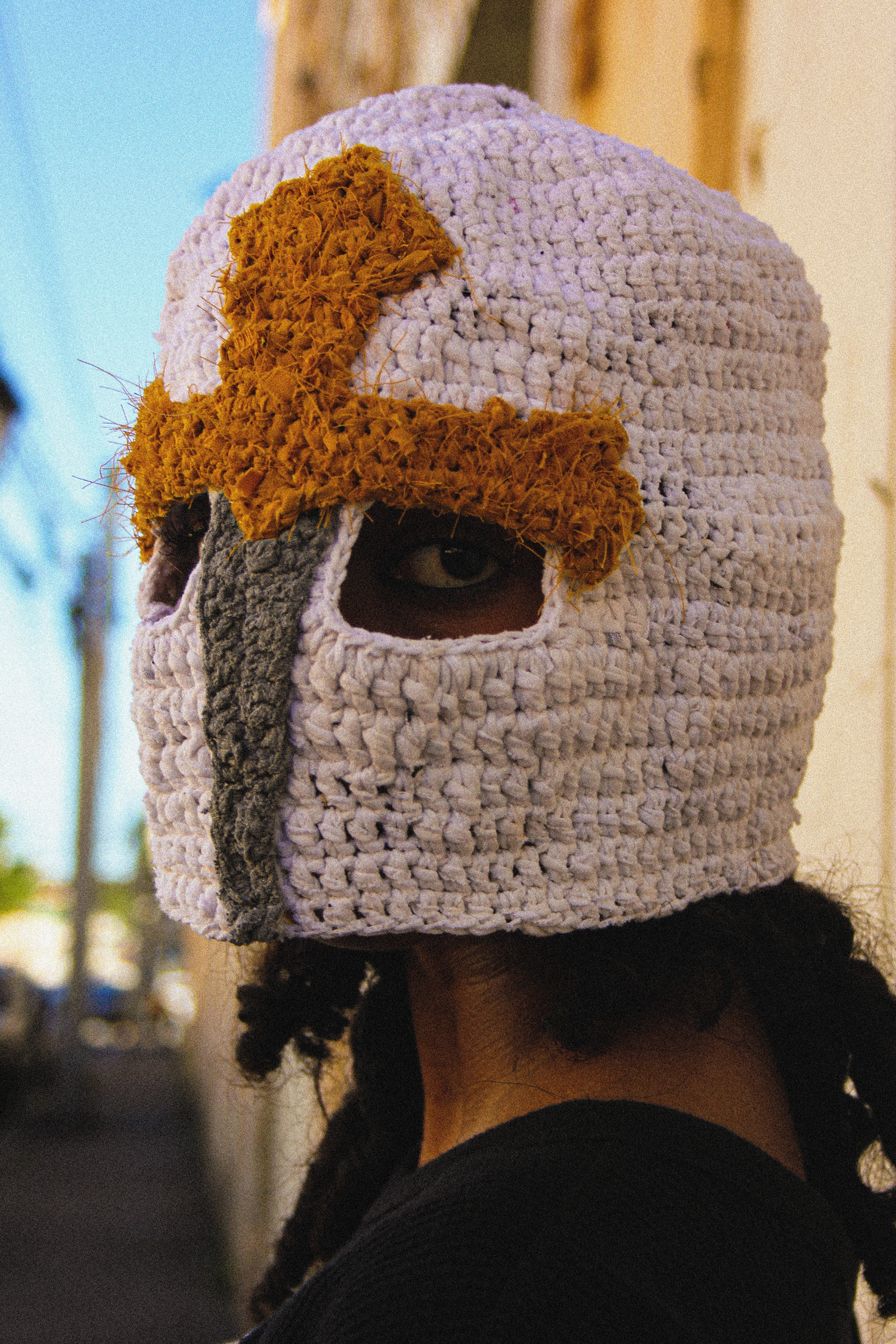 HELMET SKI MASK en blanco serafín
