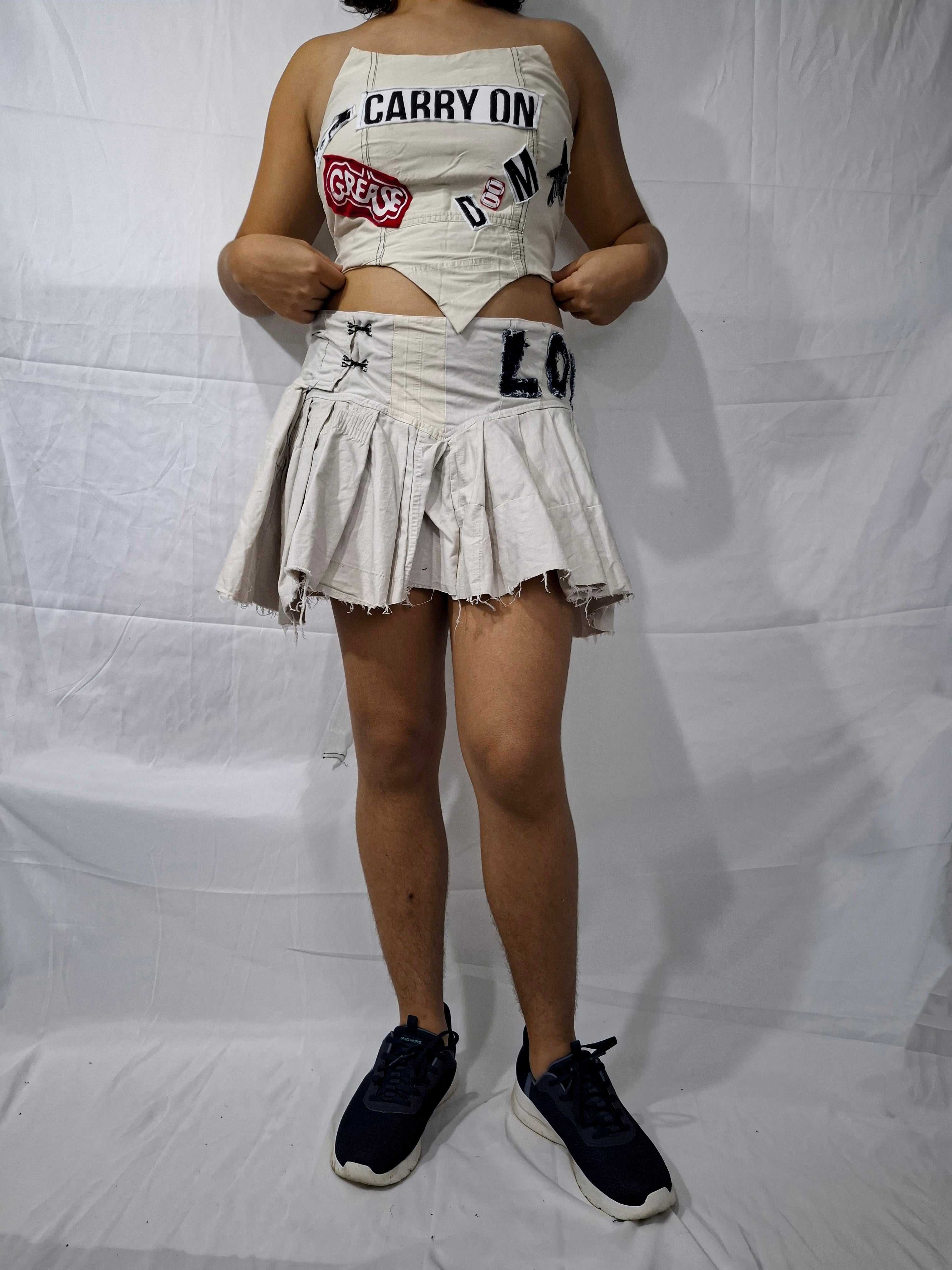 Corset top 'carry on'